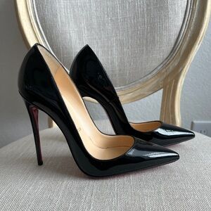 Christian Louboutin- So Kate - Size 6.5 US/36 1/2EU - Black Patent - 120MM